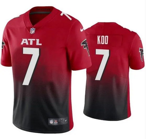 Red/Black Atlanta Falcons #7 Younghoe Koo Vapor Untouchable Limited Stitched Jersey - AFJ55