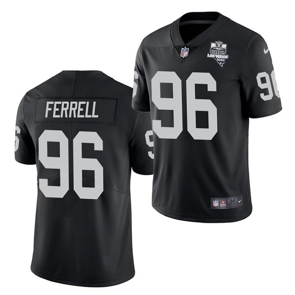 Las Vegas Raiders Black #96 Clelin Ferrell 2020 Inaugural Season Vapor Limited Stitched Jersey - LVR259