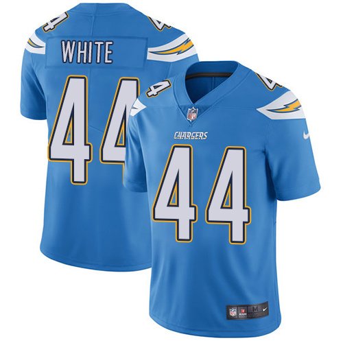Nike Chargers #44 Kyzir White Electric Blue Alternate Stitched NFL Vapor Untouchable Limited Jersey - LCJ253