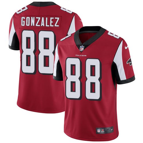 Nike Falcons #88 Tony Gonzalez Red Team Color Stitched NFL Vapor Untouchable Limited Jersey - AFJ12
