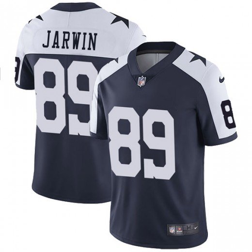 Nike Cowboys #89 Blake Jarwin Navy Blue Thanksgiving Stitched NFL Vapor Untouchable Limited Throwback Jersey - DLC319