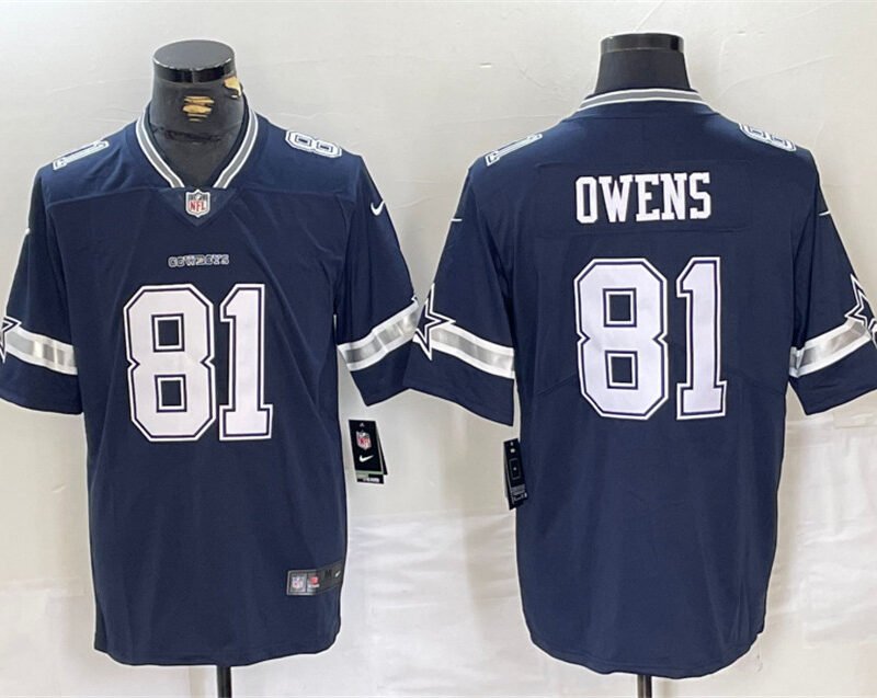 Navy Dallas Cowboys #81 Terrell Owens Vapor Untouchable Limited Stitched Football Jersey - DLC268