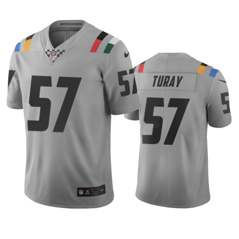 Indianapolis Colts #57 Kemoko Turay Gray Vapor Limited City Edition NFL Jersey - IDC266
