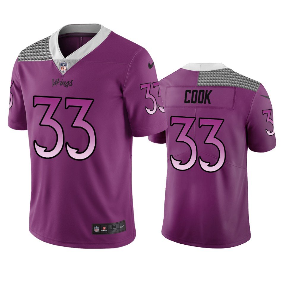Minnesota Vikings #33 Dalvin Cook Purple Vapor Limited City Edition NFL Jersey - MVJ83
