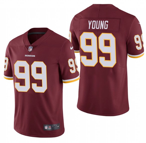 Washington Redskins #99 Chase Young 2020 Burgundy Vapor Limited NFL Jersey - WAC07
