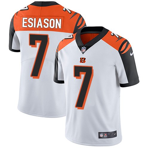 Nike Bengals #7 Boomer Esiason White Stitched NFL Vapor Untouchable Limited Jersey - CCB168