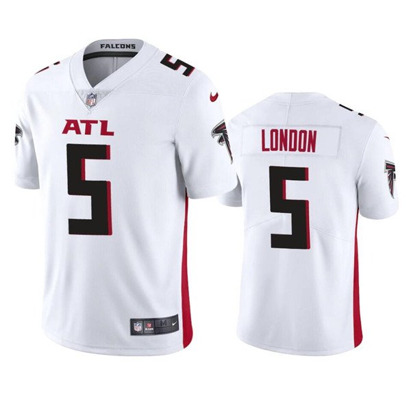 White Atlanta Falcons #5 Drake London Vapor Untouchable Limited Stitched Jersey - AFJ16