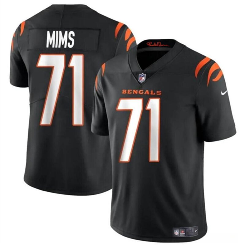 Black Cincinnati Bengals #71 Amarius Mims 2024 Draft Vapor Untouchable Limited Stitched Jersey - CCB41