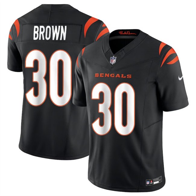 Black Cincinnati Bengals #30 Chase Brown 2024 F.U.S.E Vapor Untouchable Limited Stitched Jersey - CCB161