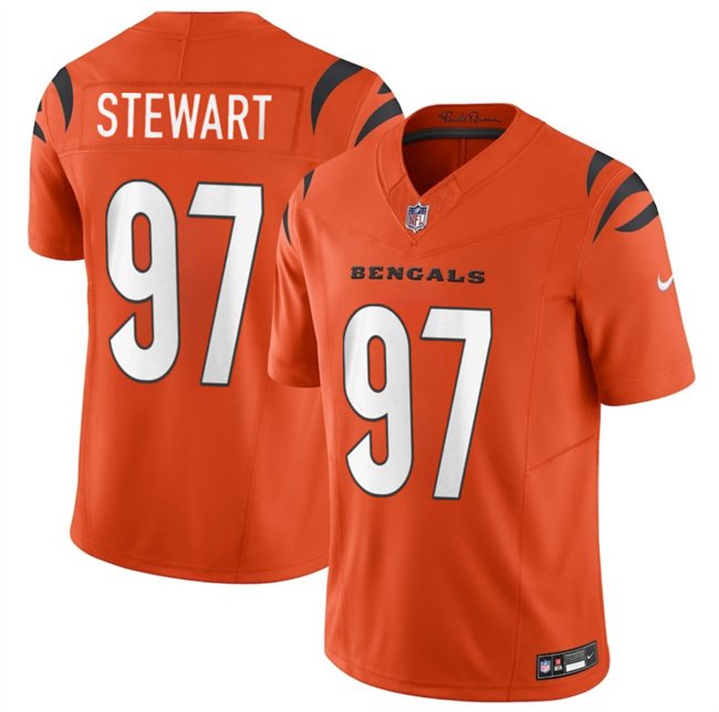 Orange Cincinnati Bengals #97 Shemar Stewart 2025 Draft F.U.S.E. Vapor Untouchable Limited Stitched Football Jersey - CCB192