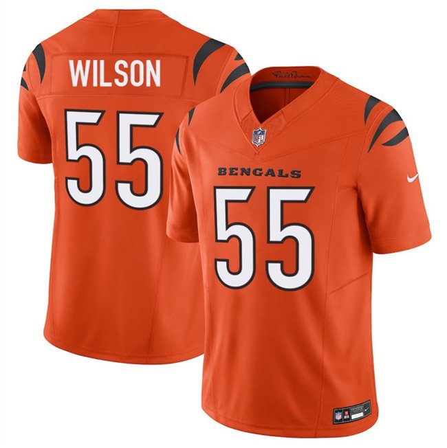Orange Cincinnati Bengals #55 Logan Wilson 2025 F.U.S.E. Vapor Untouchable Limited Stitched Football Jersey - CCB239