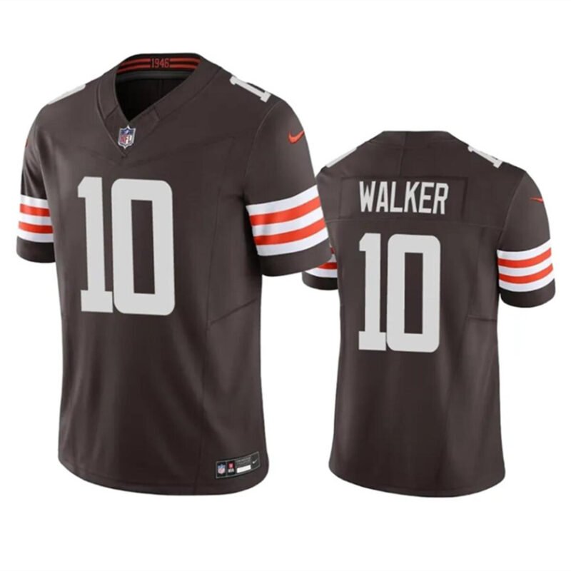 Brown Cleveland Browns #10 P.J. Walker 2023 F.U.S.E. Vapor Untouchable Limited Stitched Jersey - CLB273