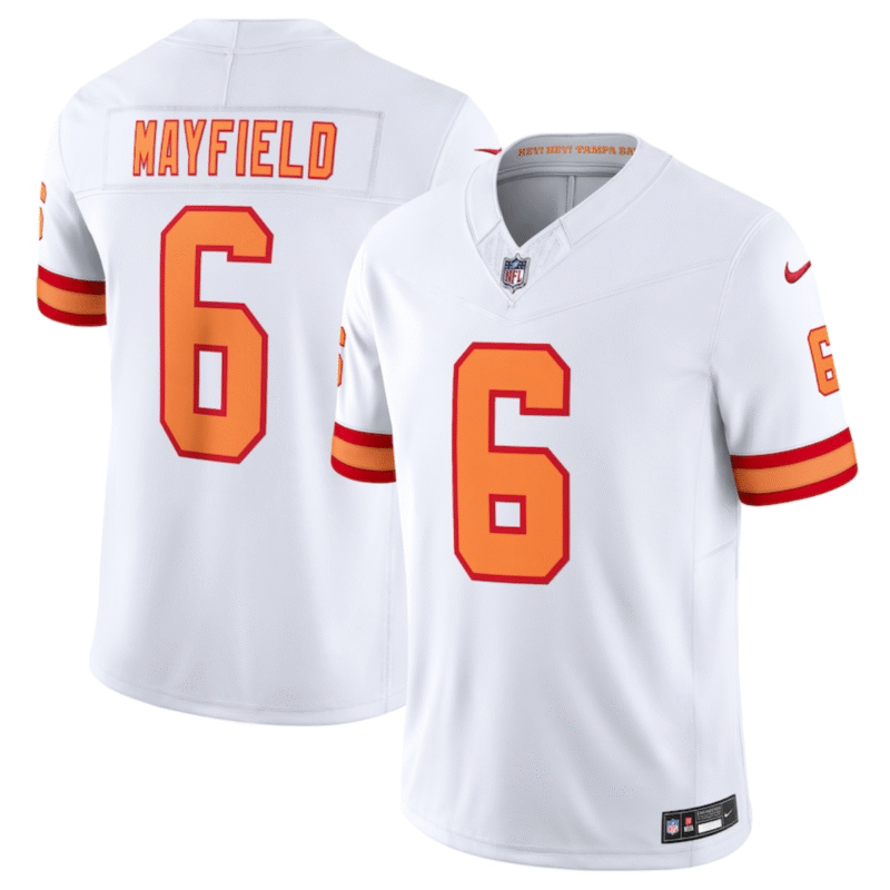 White Tampa Bay Buccaneers #6 Baker Mayfield 2025 F.U.S.E. Vapor Limited Stitched Jersey - TBB28