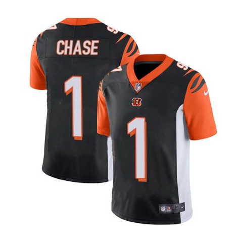 Black Cincinnati Bengals #1 Ja'Marr Chase Vapor Untouchable Limited Stitched Jersey - CCB232