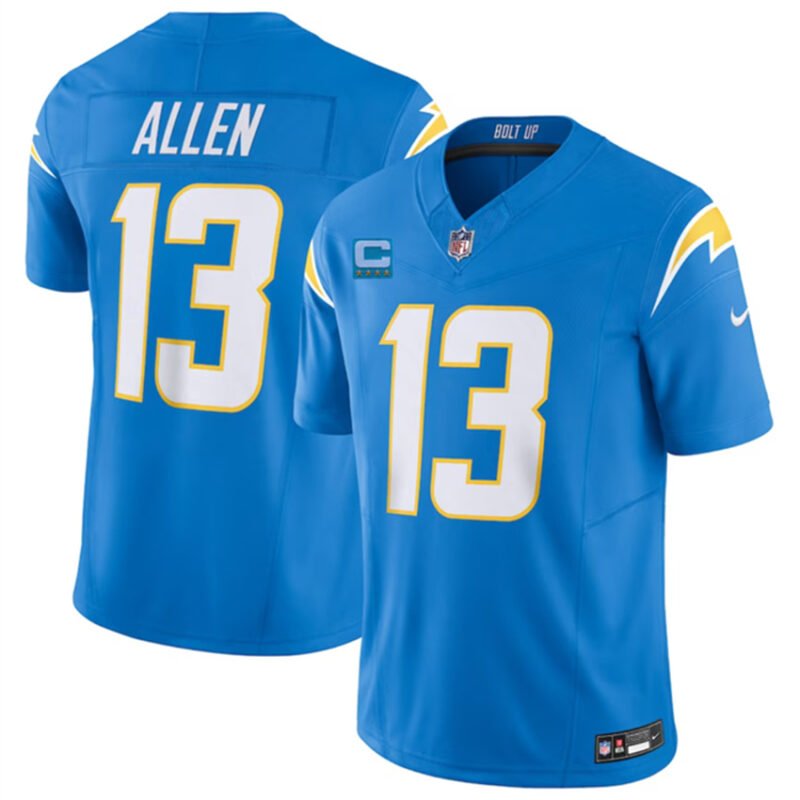 Light Blue Los Angeles Chargers #13 Keenan Allen 2023 F.U.S.E. With 4-Star C Patch Vapor Untouchable Limited Stitched Jersey - LCJ214