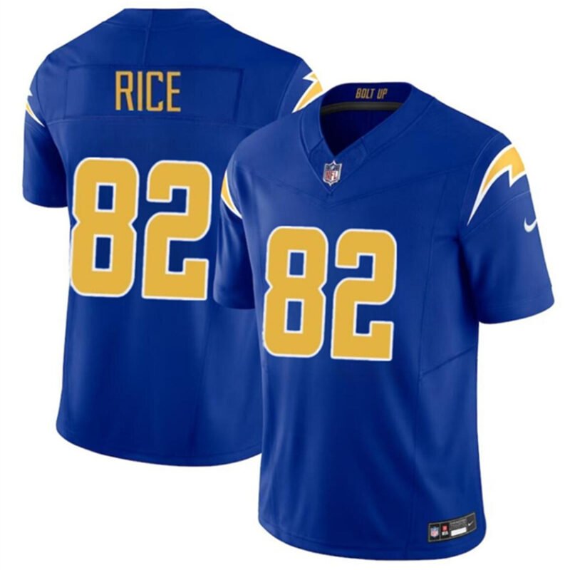 Royal Los Angeles Chargers #82 Brenden Rice 2024 Draft F.U.S.E Vapor Limited Stitched Football Jersey - LCJ184