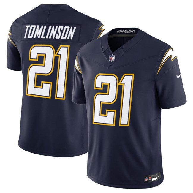 Navy Los Angeles Chargers #21 LaDainian Tomlinson 2025 F.U.S.E. Alternate Vapor Limited Stitched Football Jersey - LCJ198