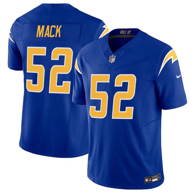 Royal Los Angeles Chargers #52 Khalil Mack 2025 F.U.S.E Vapor Limited Stitched Football Jersey - LCJ22