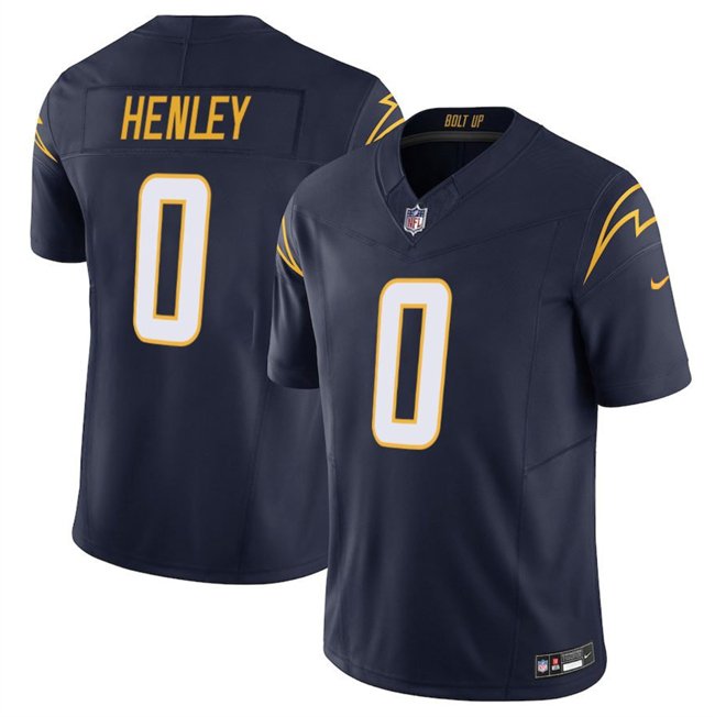 Navy Los Angeles Chargers #0 Daiyan Henley 2025 F.U.S.E Vapor Limited Stitched Football Jersey - LCJ117