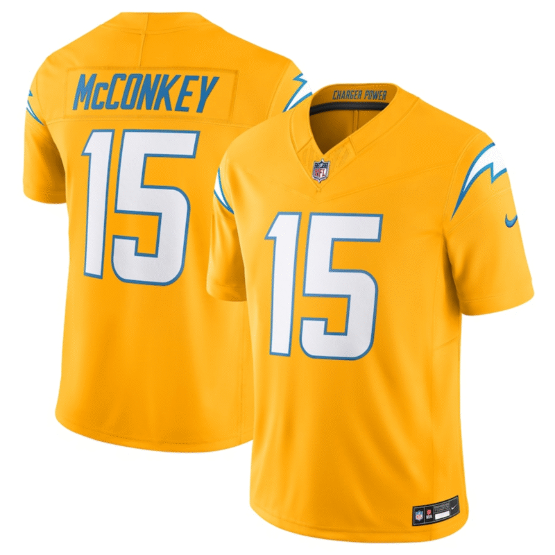 Gold Los Angeles Chargers #15 Ladd McConkey 2025 F.U.S.E. AlternateVapor Limited Stitched Football Jersey - LCJ202