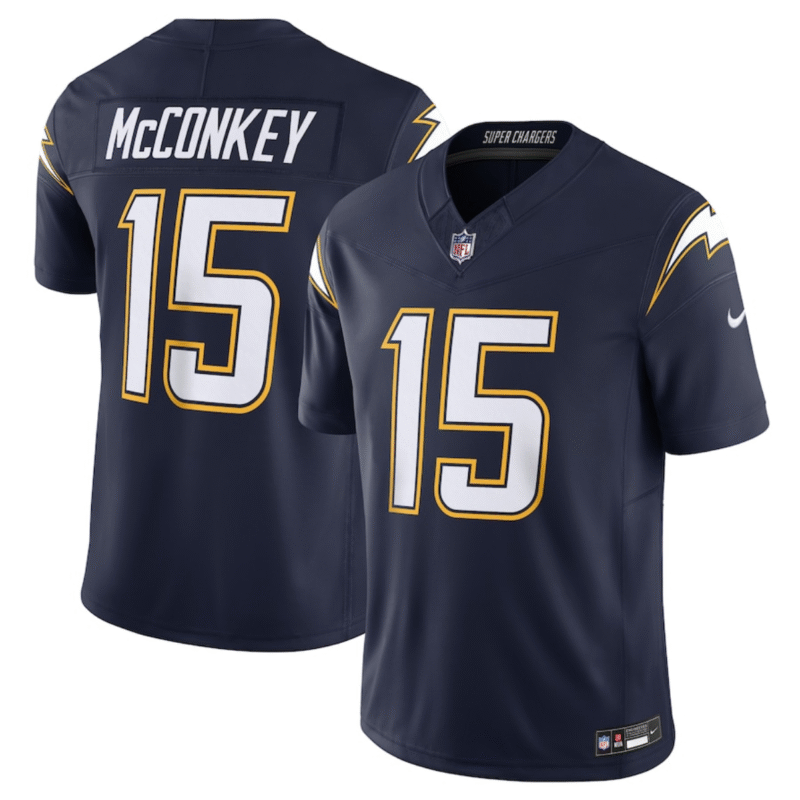 Navy Los Angeles Chargers #15 Ladd McConkey 2025 F.U.S.E. Alternate Vapor Limited Stitched Football Jersey - LCJ03