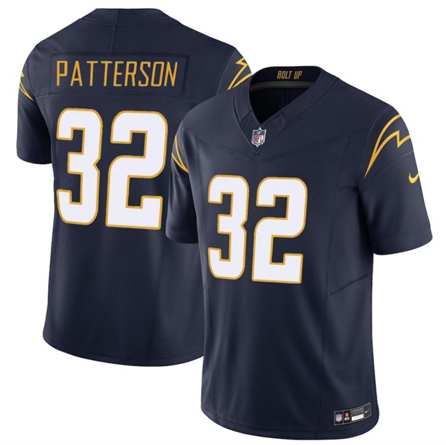 Navy Los Angeles Chargers #32 Jaret Patterson 2025 F.U.S.E. Alternate Vapor Limited Stitched Football Jersey - LCJ144