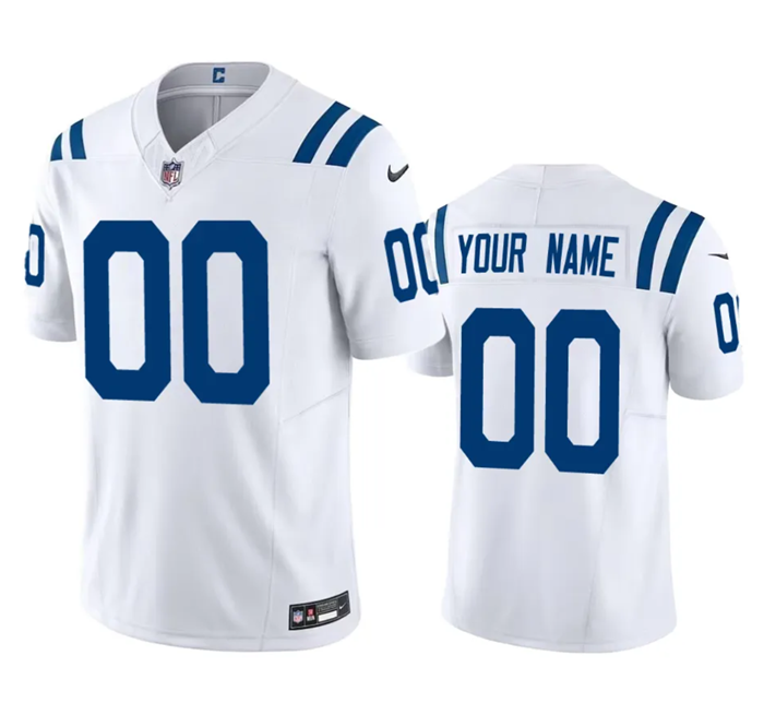 White Indianapolis Colts Active Player Custom 2023 F.U.S.E Vapor Untouchable Stitched Football Jersey - IDC150