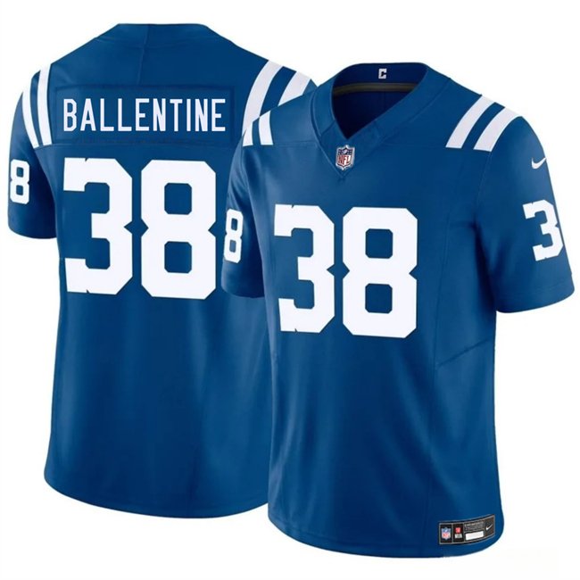 Blue Indianapolis Colts #38 Corey Ballentine 2025 F.U.S.E. Vapor Limited Stitched Football Jersey - IDC09
