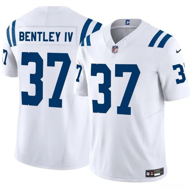 White Indianapolis Colts #37 Ulysses Bentley IV 2025 F.U.S.E. Vapor Limited Stitched Football Jersey - IDC179