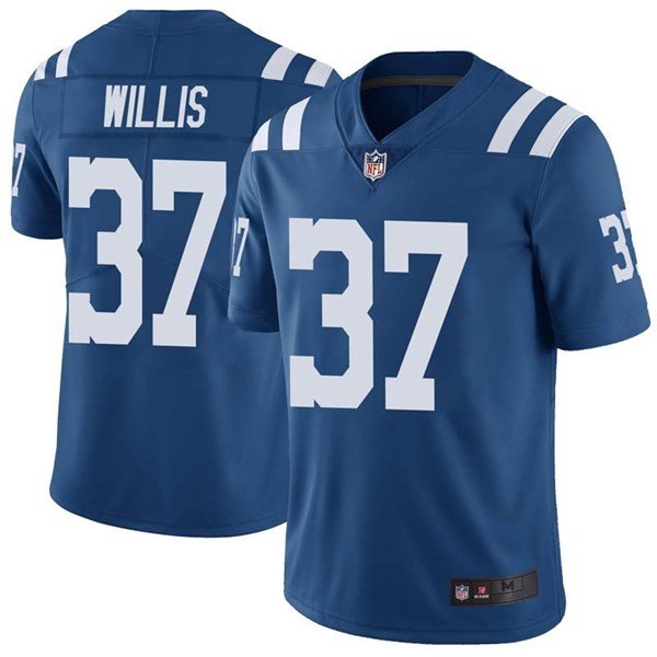 Indianapolis Colts #37 Khari Willis Blue Vapor Untouchable Limited Stitched Jersey - IDC77