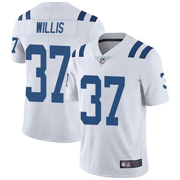 Indianapolis Colts #37 Khari Willis White Vapor Untouchable Limited Stitched Jersey - IDC175