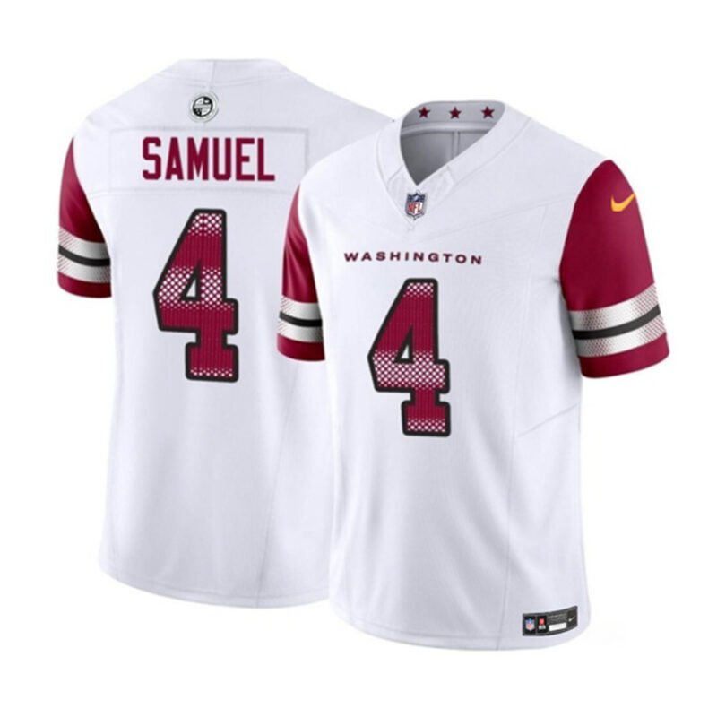 White Washington Commanders #4 Curtis Samuel 2023 F.U.S.E. Vapor Limited Stitched Football Jersey - WAC217