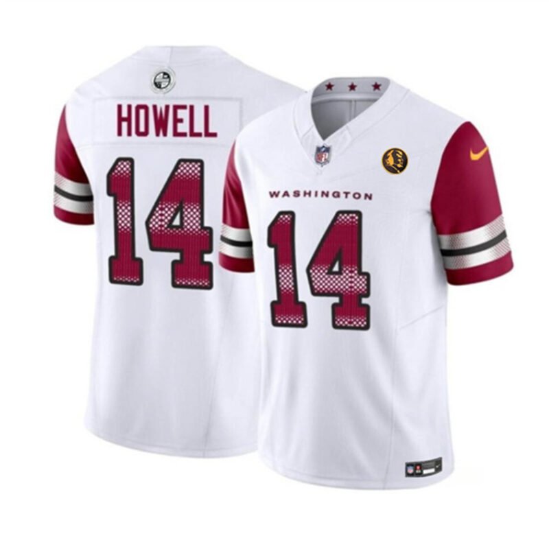 White Washington Commanders #14 Sam Howell 2023 F.U.S.E. With John Madden Patch Vapor Limited Stitched Football Jersey - WAC119