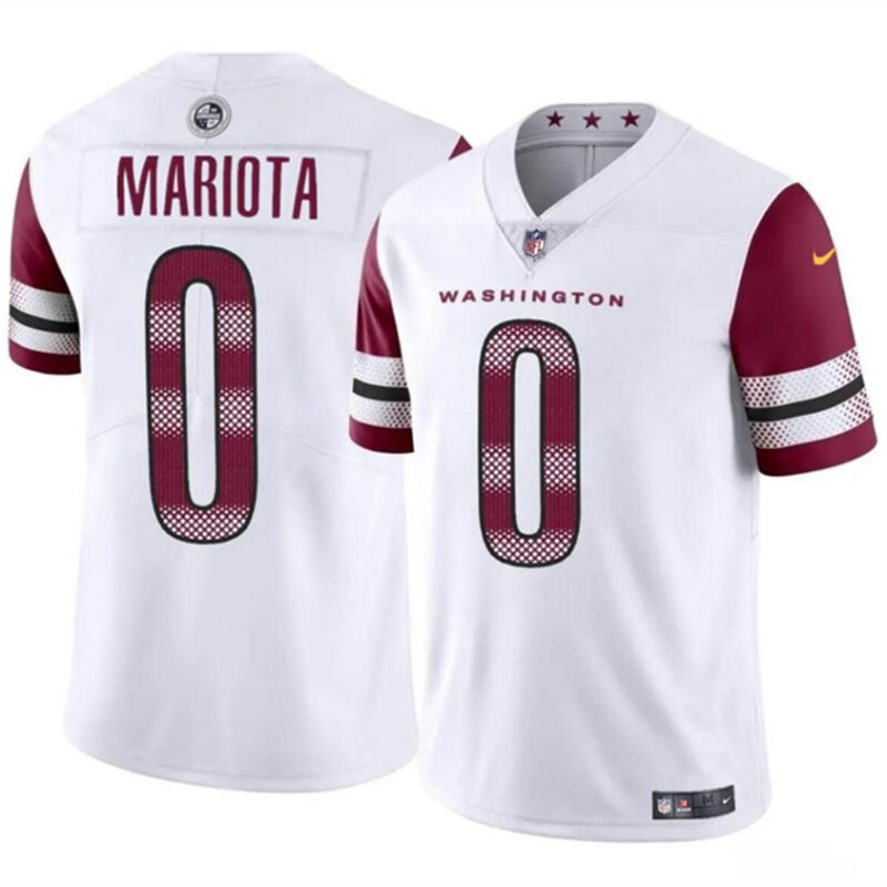 White Washington Commanders #0 Marcus Mariota Vapor Limited Stitched Football Jersey - WAC64