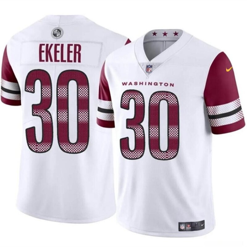 White Washington Commanders #30 Austin Ekeler Vapor Limited Stitched Football Jersey - WAC77