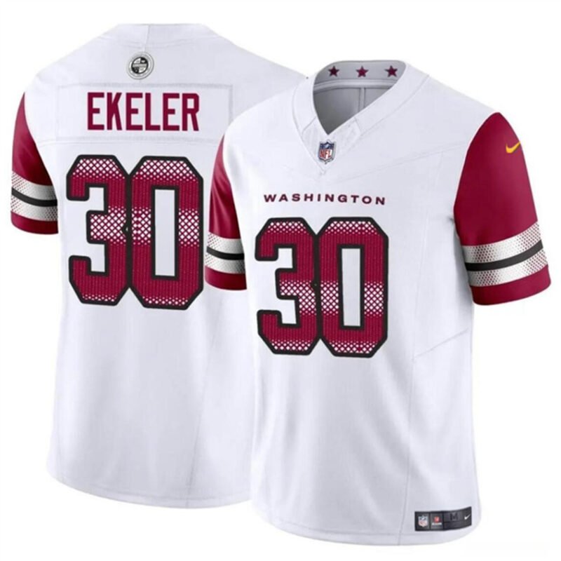 White Washington Commanders #30 Austin Ekeler 2023 F.U.S.E Vapor Limited Stitched Football Jersey - WAC190