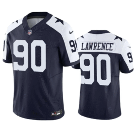 Navy Dallas Cowboys #90 Demarcus Lawrence 2023 F.U.S.E. Vapor Limited Stitched Football Jersey - DLC464