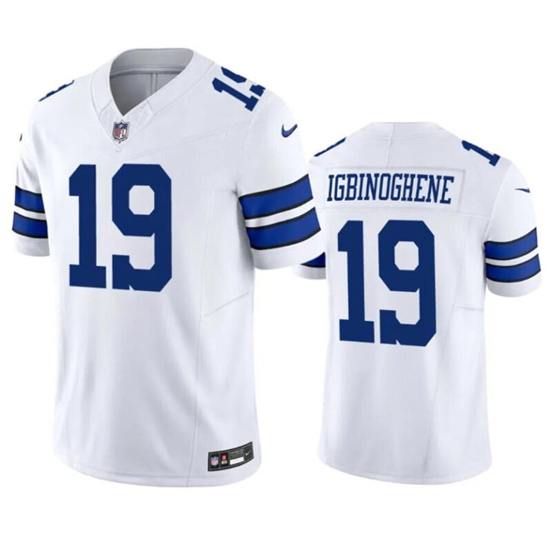 White Dallas Cowboys #19 Noah Igbinoghene 2023 F.U.S.E.Vapor Limited Stitched Football Jersey - DLC46