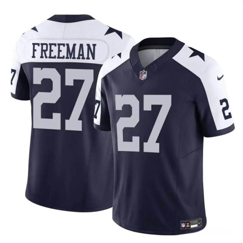 Navy/White Dallas Cowboys #27 Royce Freeman 2023 F.U.S.E Thanksgiving Vapor Untouchable Limited Stitched Football Jersey - DLC65