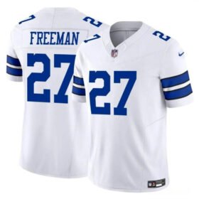 White Dallas Cowboys #27 Royce Freeman 2023 F.U.S.E Vapor Limited Stitched Football Jersey - DLC186