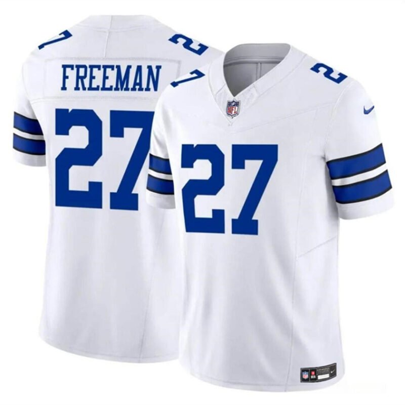 White Dallas Cowboys #27 Royce Freeman 2023 F.U.S.E Vapor Limited Stitched Football Jersey - DLC186