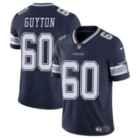 Navy Dallas Cowboys #60 Tyler Guyton 2024 Draft Vapor Untouchable Limited Stitched Football Jersey - DLC456