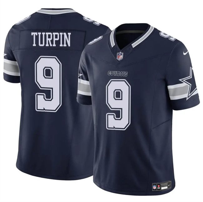 Navy Dallas Cowboys #9 KaVontae Turpin 2023 F.U.S.E Vapor Untouchable Limited Stitched Football Jersey - DLC213