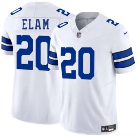 White Dallas Cowboys #20 Kaiir Elam 2025 F.U.S.E Vapor Untouchable Limited Stitched Football Jersey - DLC417