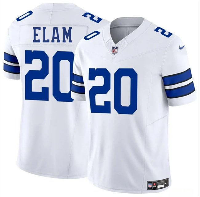 White Dallas Cowboys #20 Kaiir Elam 2025 F.U.S.E Vapor Untouchable Limited Stitched Football Jersey - DLC417