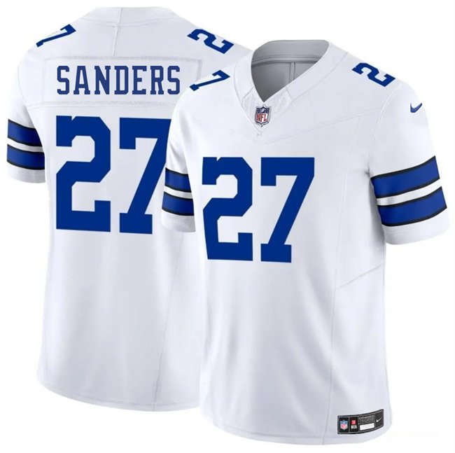 White Dallas Cowboys #27 Miles Sanders 2025 F.U.S.E Vapor Untouchable Limited Stitched Football Jersey - DLC90
