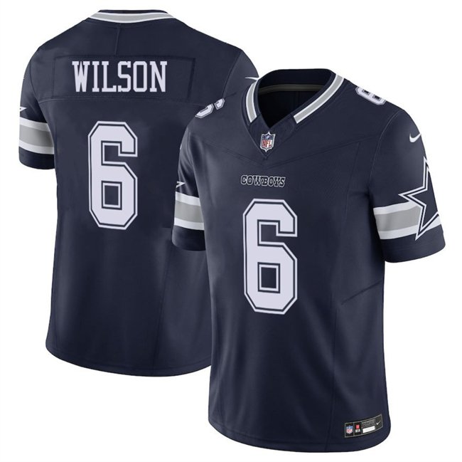 Navy Dallas Cowboys #6 Donovan Wilson 2025 F.U.S.E Vapor Untouchable Limited Stitched Football Jersey - DLC248