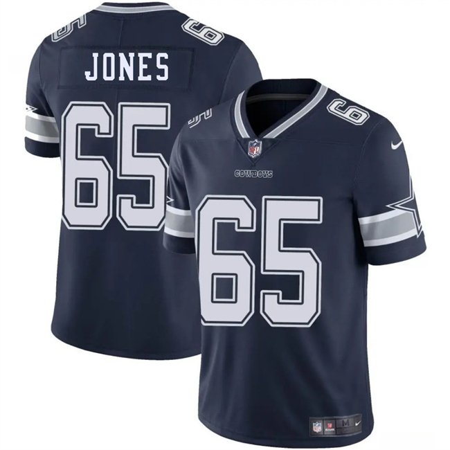Navy/Blue Dallas Cowboys #65 Robert Jones 2025 Vapor Untouchable Limited Stitched Football Jersey - DLC333