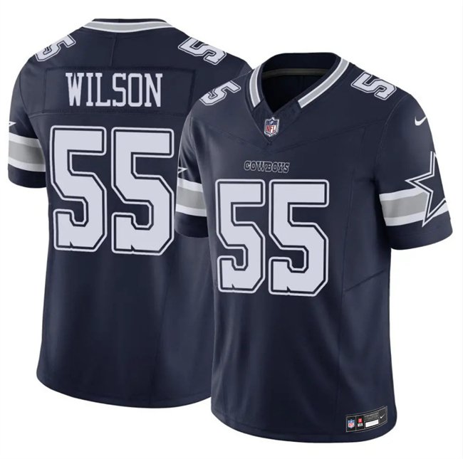 Navy Dallas Cowboys #55 Logan Wilson 2025 F.U.S.E Vapor Untouchable Limited Stitched Football Jersey - DLC474