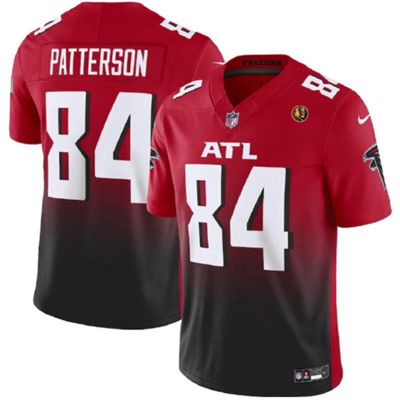 Red/Black Atlanta Falcons #84 Cordarrelle Patterson 2023 F.U.S.E. With John Madden Patch Vapor Limited Stitched Football Jersey - AFJ57